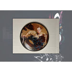 Load image into Gallery viewer, Phil Collins iconic Genesis drummer 14 inch one of a kind drumhead signed with sketch
