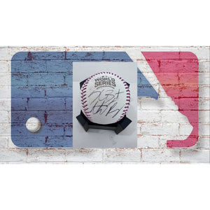 Chicago Cubs 2016 commemorative World Series Baseball Anthony Rizzo and Kris Bryant signed with proof