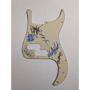 Grateful Dead Jerry Garcia  , Bruce Hornsby , Bob Weir, Mickey Hart Phil Lesh  and Bill Kreutzmann electric Bass guitar pickguard signed