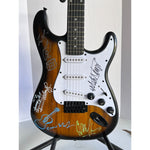 Load image into Gallery viewer, Mick Jagger Keith Richards Bill Wyman Ronnie Wood Charlie Watts signed guitar with proof
