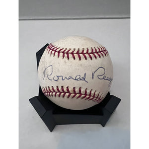 Ronald Reagan official Rawlings Major League Gene Buddig baseball signed with proof