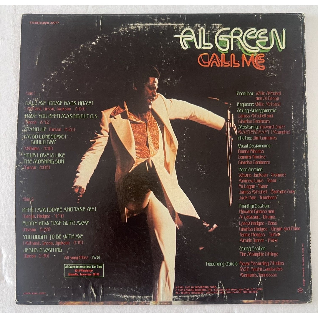 Al Green Call Me original lp signed