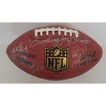 Load image into Gallery viewer, John Elway, Joe Namath, Peyton Manning, Brett Favre, 17 Hall of Fame quarterbacks signed NFL game football with proof
