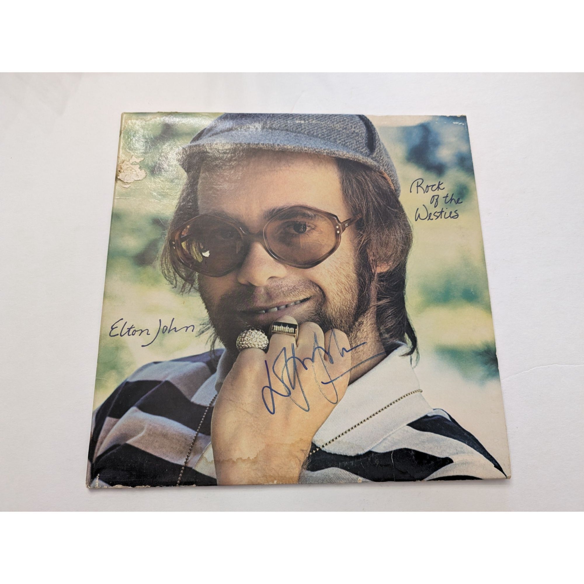 Elton John Rock of the Westies original LP signed with proof