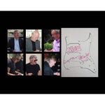 Load image into Gallery viewer, Pink Floyd Rodger Waters David Gilmour Nick Mason Richard Wright electric guitar pickguard signed with proof
