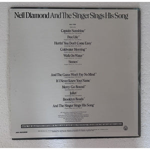 Neil Diamond And the Singer Sings his Song original lp signed with proof