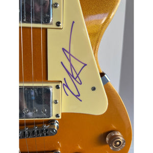 Metallica James Hetfield Kurt Hammet Robert Trejillo Lars Ulrich David Mustaine Jason newstead Les Paul full size electric guitars signed w