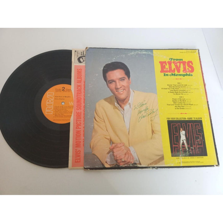 Elvis Presley from Memphis original 1969 LP signed