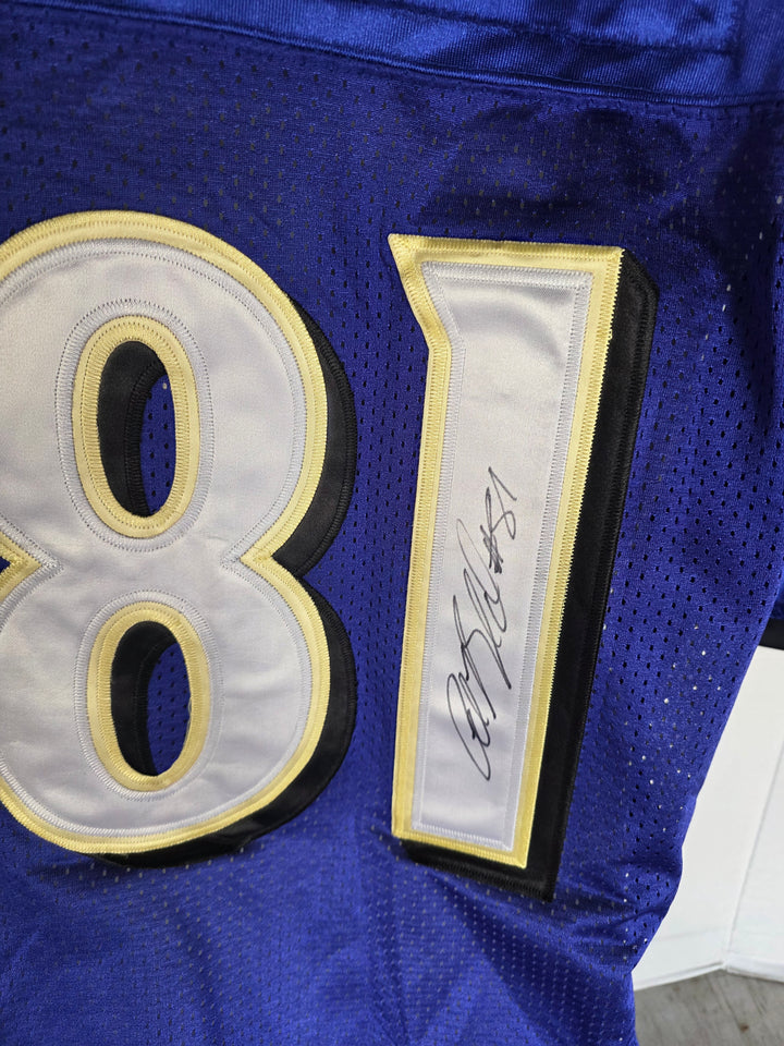 Anquan Boldin Baltimore Ravens 2011-12 Super Bowl Champs Team Signed Game Model Jersey - original photo 3