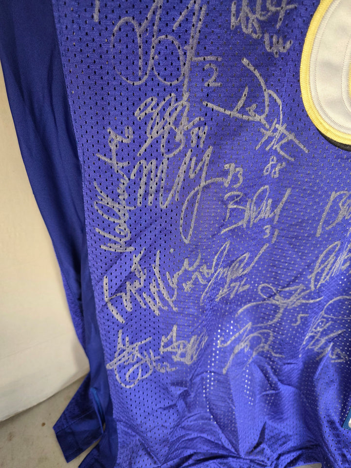 Anquan Boldin Baltimore Ravens 2011-12 Super Bowl Champs Team Signed Game Model Jersey - original photo 5