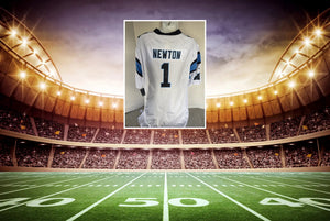 Cam Newton Carolina Panthers Nike XL Game Model Jersey Signed