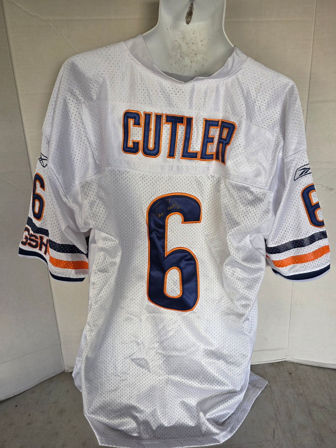 Jay Cutler Chicago Bears Reebok Size 52 Game Model Jersey Signed - original photo 2