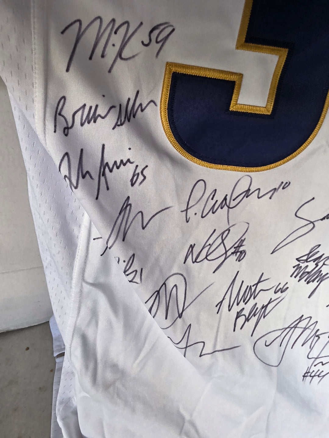 Todd Gurley Los Angeles Rams 2015 Nike XL Game Model Team Signed Jersey - NFC Champs - Aaron Donald Jared Goff - original photo 4