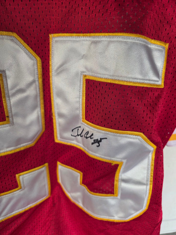 Jamaal Charles Kansas City Chiefs Reebok Size 50 Game Model Jersey Signed - original photo 3