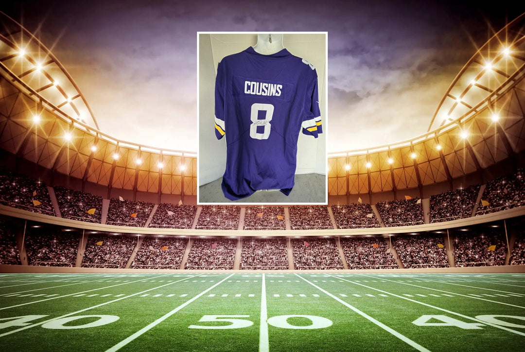 Kirk Cousins Minnesota Vikings Nike XL Game Model Jersey Signed - signed full view