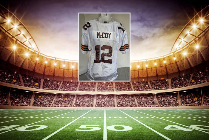 Colt McCoy Cleveland Browns Reebok Size 54 Game Model Jersey Signed