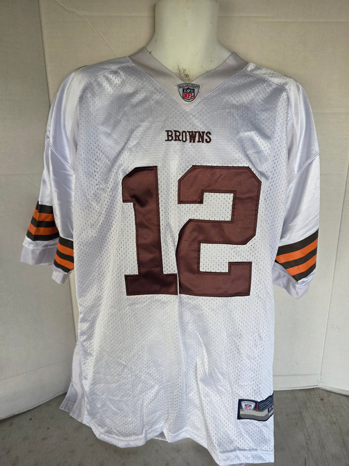 Colt McCoy Cleveland Browns Reebok Size 54 Game Model Jersey Signed - original photo 1