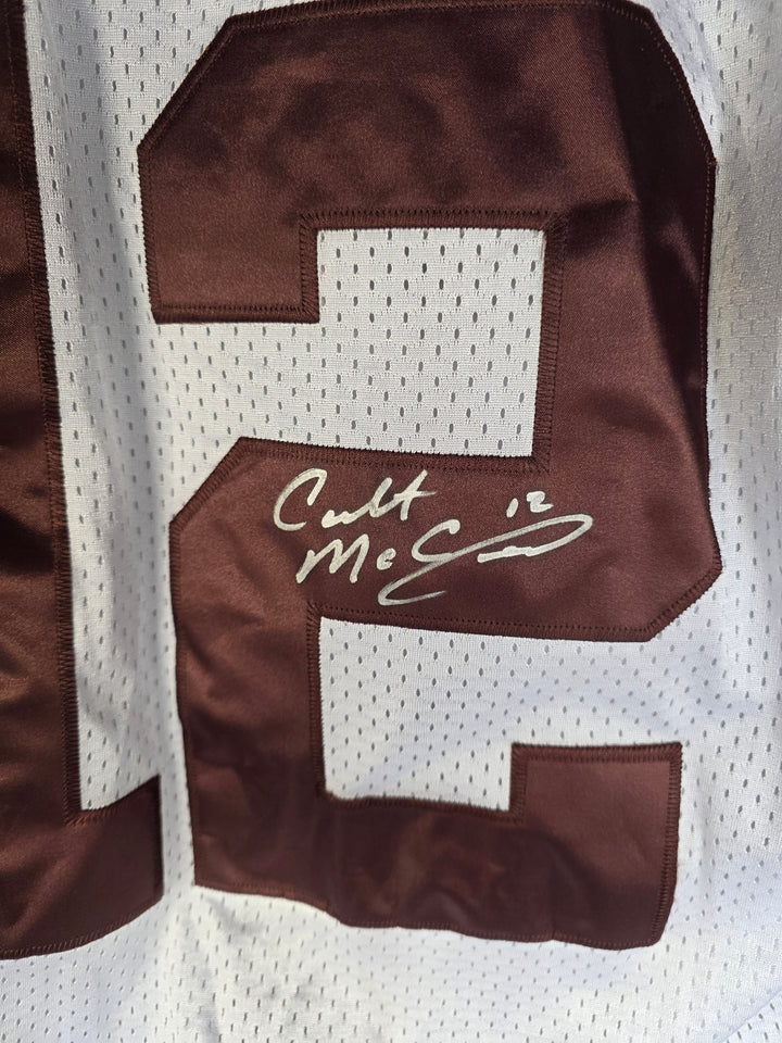 Colt McCoy Cleveland Browns Reebok Size 54 Game Model Jersey Signed - original photo 3
