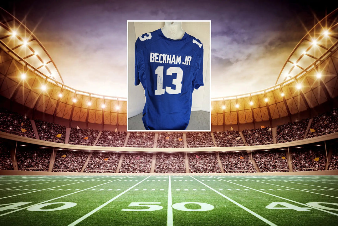 Odell Beckham Jr. New York Giants Nike XL Game Model Jersey Signed - signed full view
