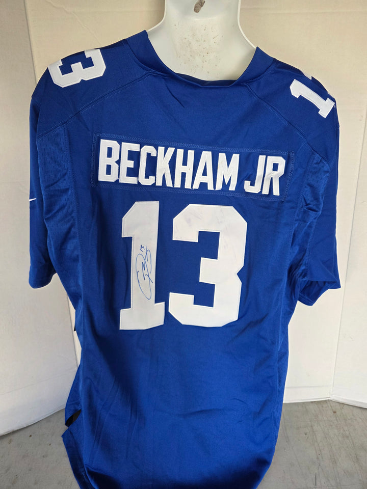Odell Beckham Jr. New York Giants Nike XL Game Model Jersey Signed - original photo 2