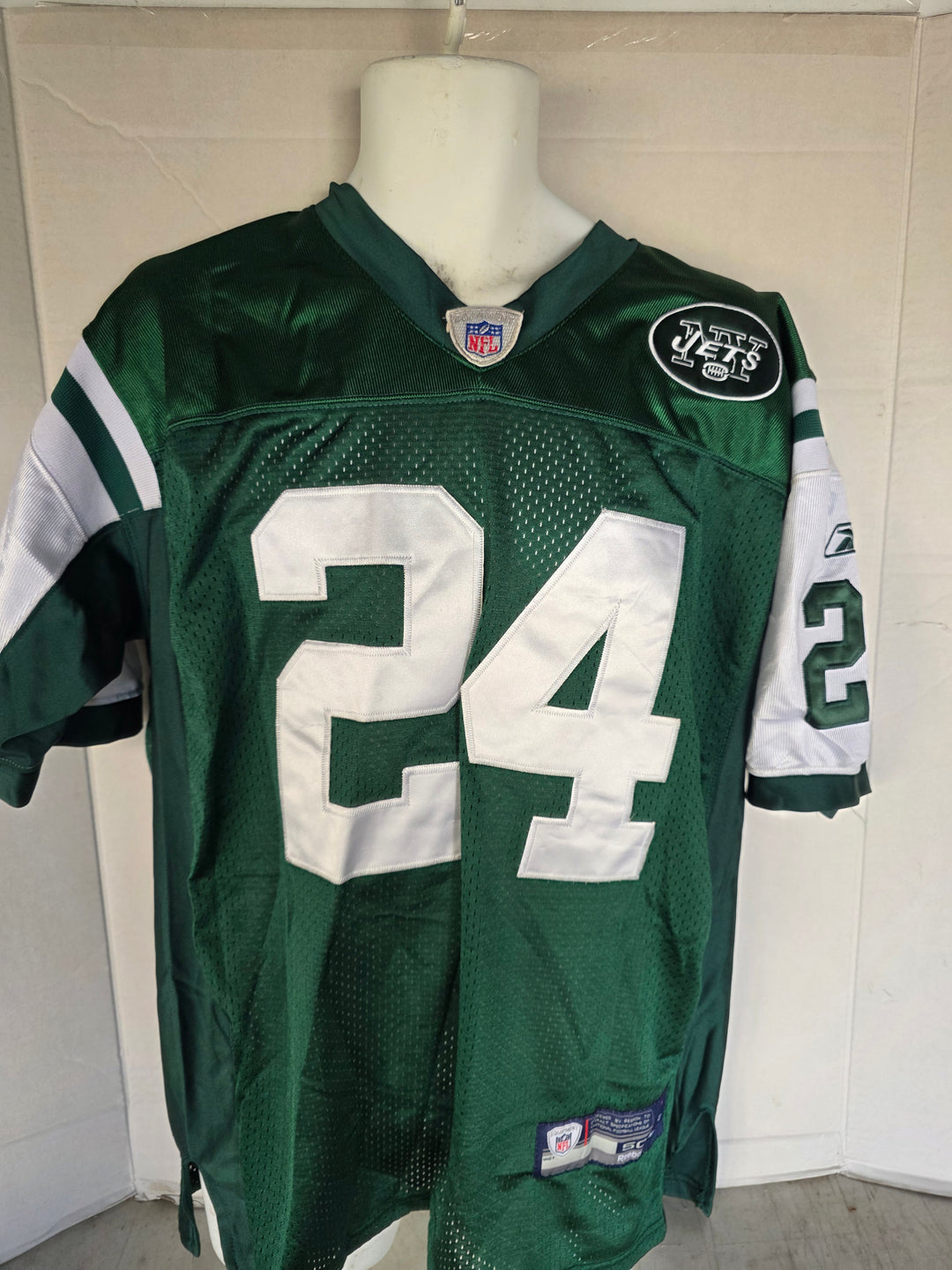 Darrelle Revis New York Jets Nike XL Game Model Jersey Signed - Green - original photo 1