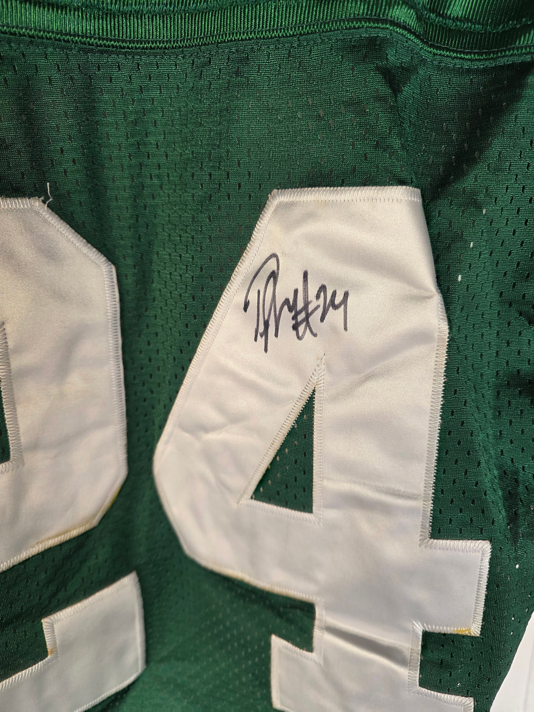 Darrelle Revis New York Jets Nike XL Game Model Jersey Signed - Green - original photo 3