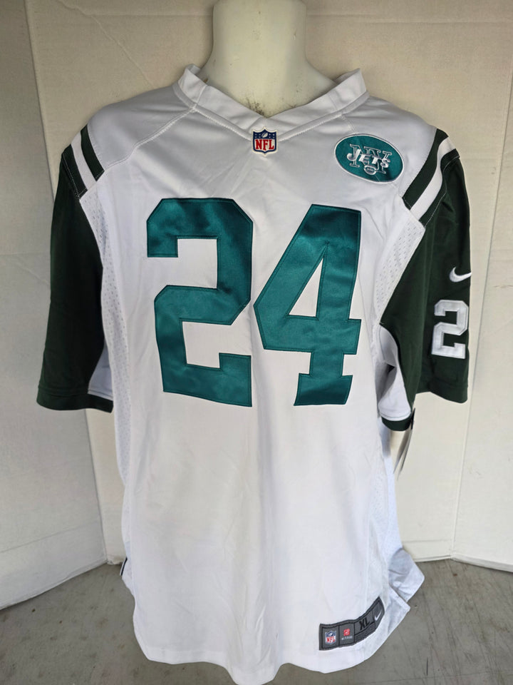 Darrelle Revis New York Jets Nike XL Game Model Jersey Signed - White - original photo 1