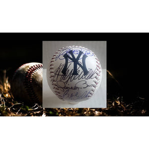 Derek Jeter Jorge Posada Mariano Rivera Bernie Williams Joe Torre New York Yankees Major League Rawlings Baseball signed with proof