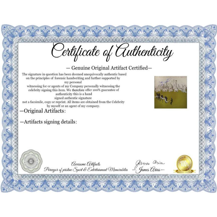 Joni Mitchell  "The Hissing of Summer Lawns" original LP signed with proof.