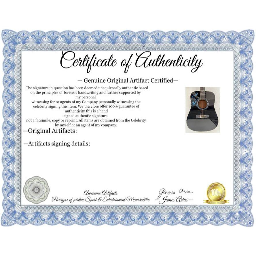 Prince One of A kind  full size acoustic guitar signed with proof.