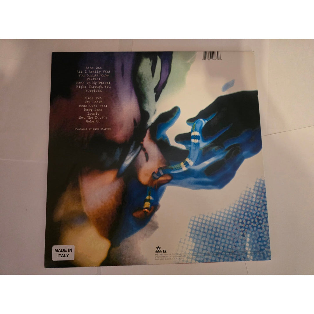 Alanis Morissette 'Jagged Little Pill' original LP signed with proof.