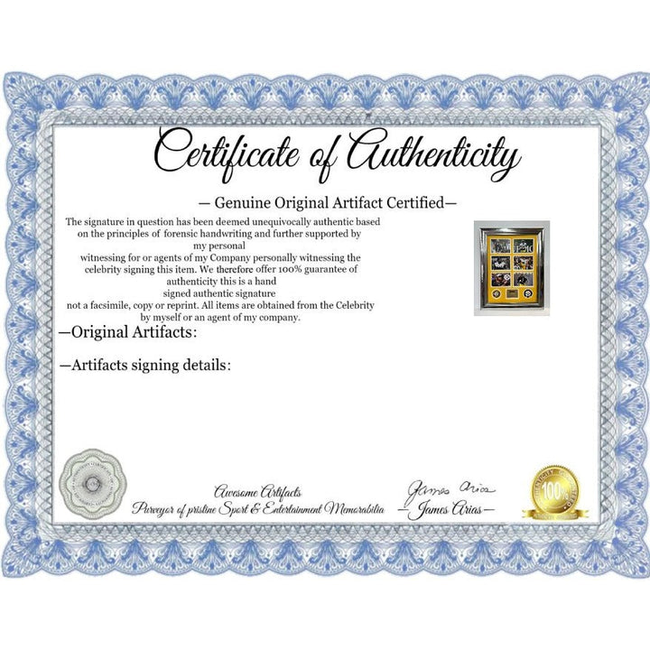 Mike Tomlin  Joey Porter JrCameron Heyward George Pickens TJ Watt Pittsburgh Steelers 2024 5x7 photos in museum quality frame 22x28 signed Awesome Artifacts