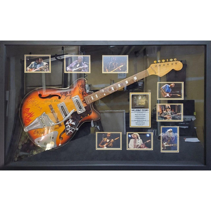 Tom Petty signed with sketch and the Heartbreakers vintage les paul full size electric guitar signed with proof