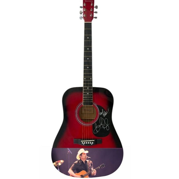 Brad Paisley One of a Kind full size acoustic guitar signed with proof.