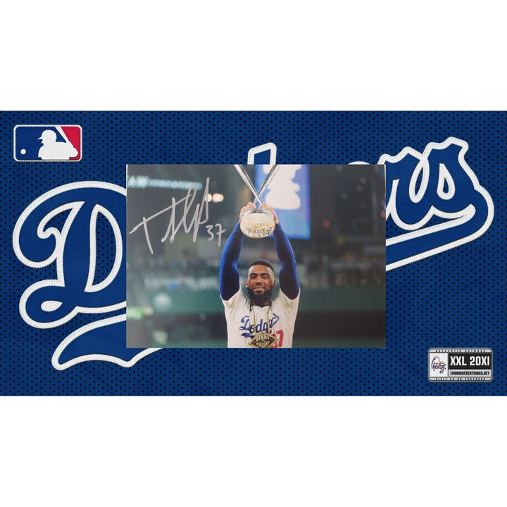 Los Angeles, Dodgers, Teoscar Hernandez, 5x7 photos, signed