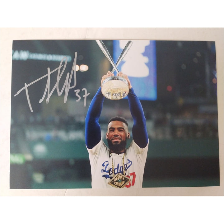 Los Angeles, Dodgers, Teoscar Hernandez, 5x7 photos, signed