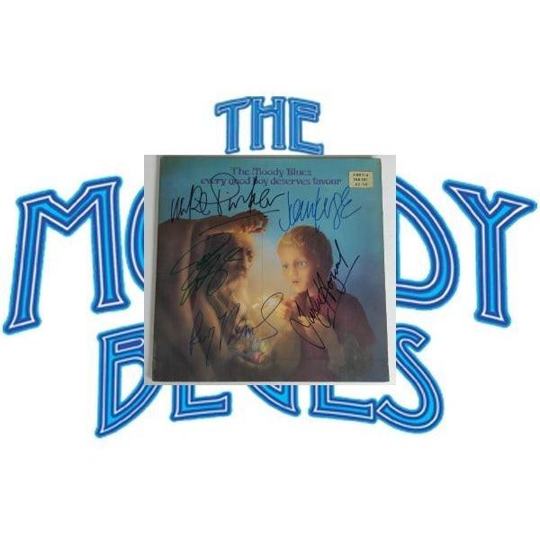 The Moody Blues "Every Good Boy Deserves Favors" original album LP signed with proof