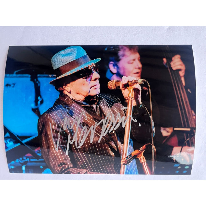 Van Morrison 5x7 photograph signed with proof