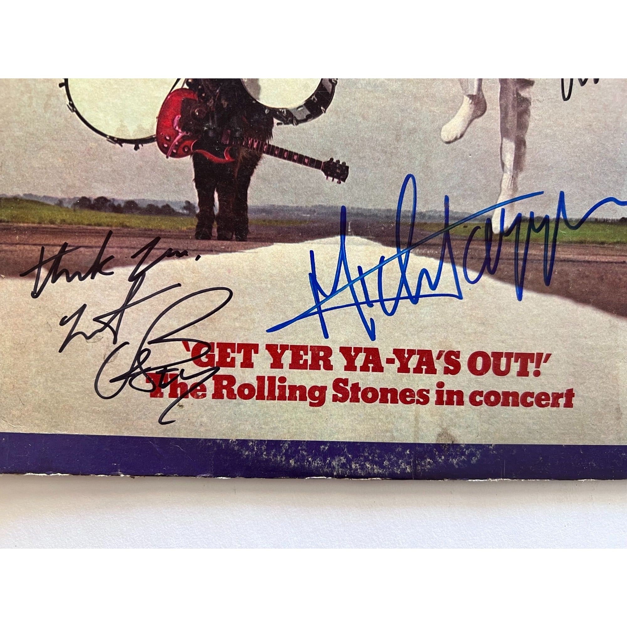 Rolling Stones Mick Jagger Keith Richards Mick Taylor Bill Wyman Charlie Watts Get Yer Ya-Ya´s out lp signed with proof