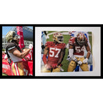 Load image into Gallery viewer, San Francisco 49ers Fred Warner Dre Greenlaw 8x10 photo sign with proof
