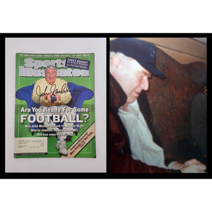 John Madden full Sports Illustrated magazine signed with proof