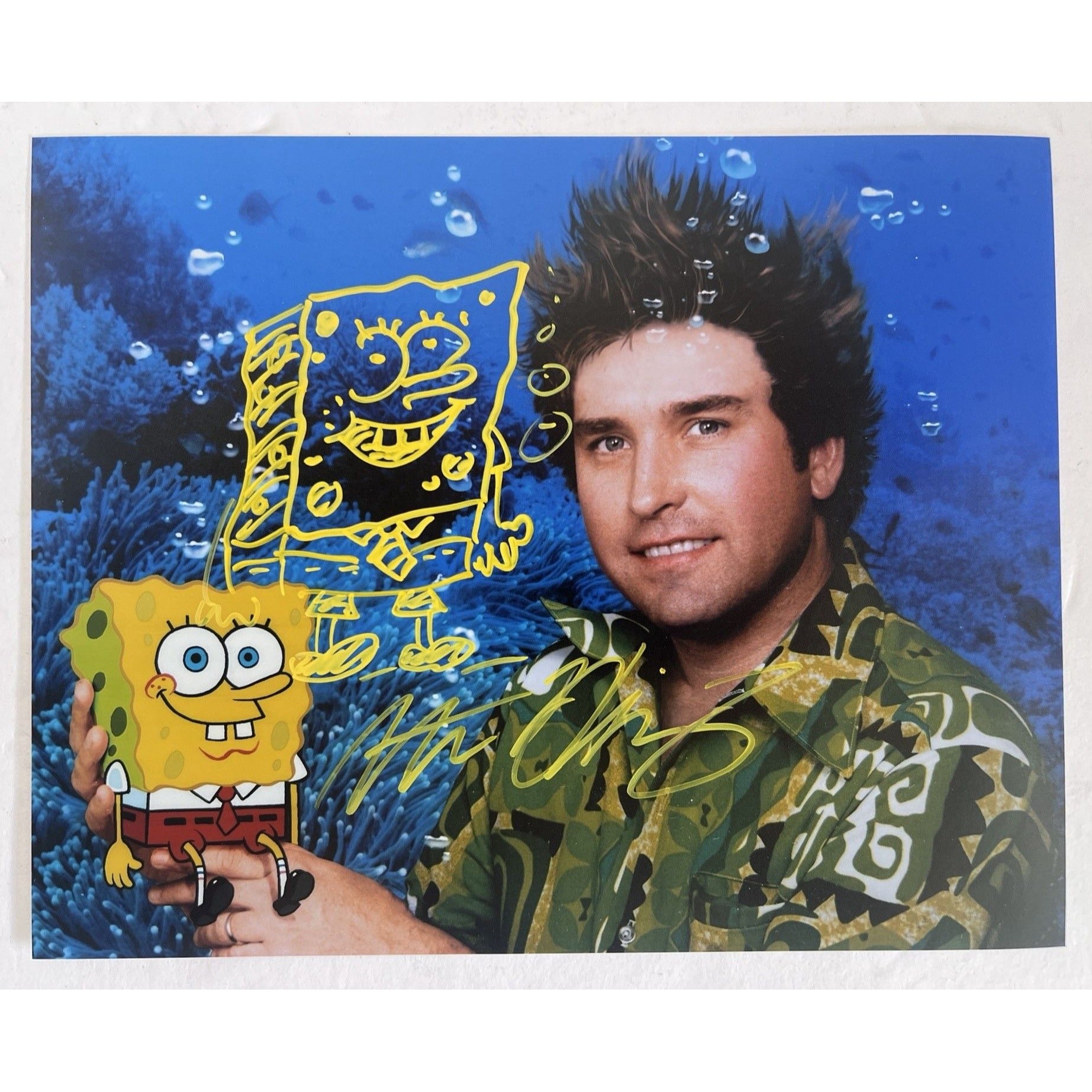 Steven Hillenburg SpongeBob creator sketch and signed 8x10 photo
