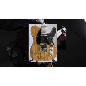 Keith Richards signed and inscribed It's Only Rock and Roll butterscotch Telecaster electric guitar signed with proof