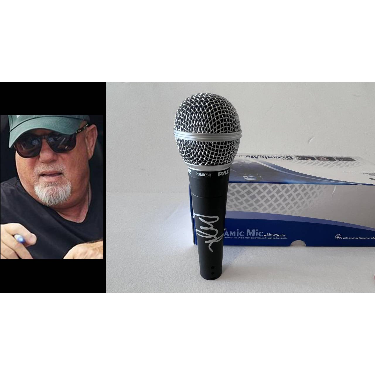 Billy Joel-The Piano Man signed microphone with proof