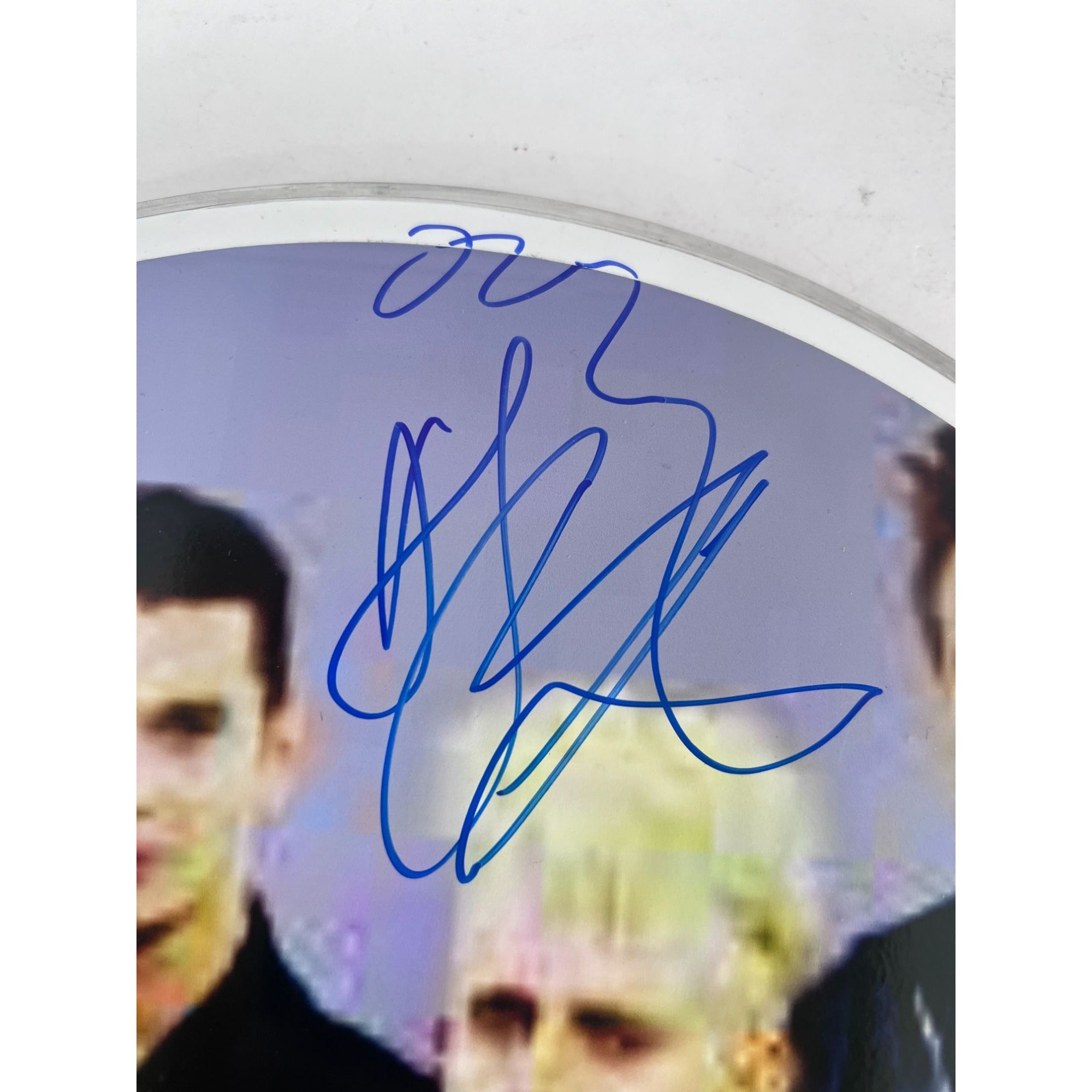 Depeche Mode David Gahan, Andrew Fletcher, Martin Gore, Alan Wilder one-of-a-kind drumhead signed with proof