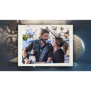 A Star is Born Lady Gaga Bradley Cooper 8x10 photo signed with proof