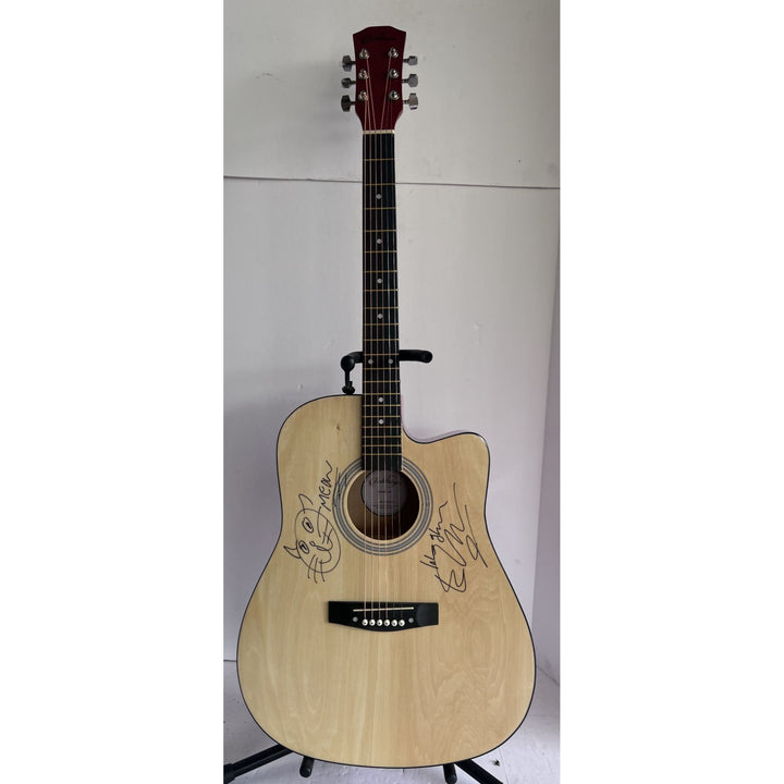 Ed Sheeran signed with Sketch One of a Kind unique full size acoustic guitar signed with proof