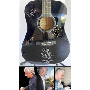 Phil Collins Peter Gabriel Mike Rutherford Tony Banks Genesis full size acoustic guitar signed with proof