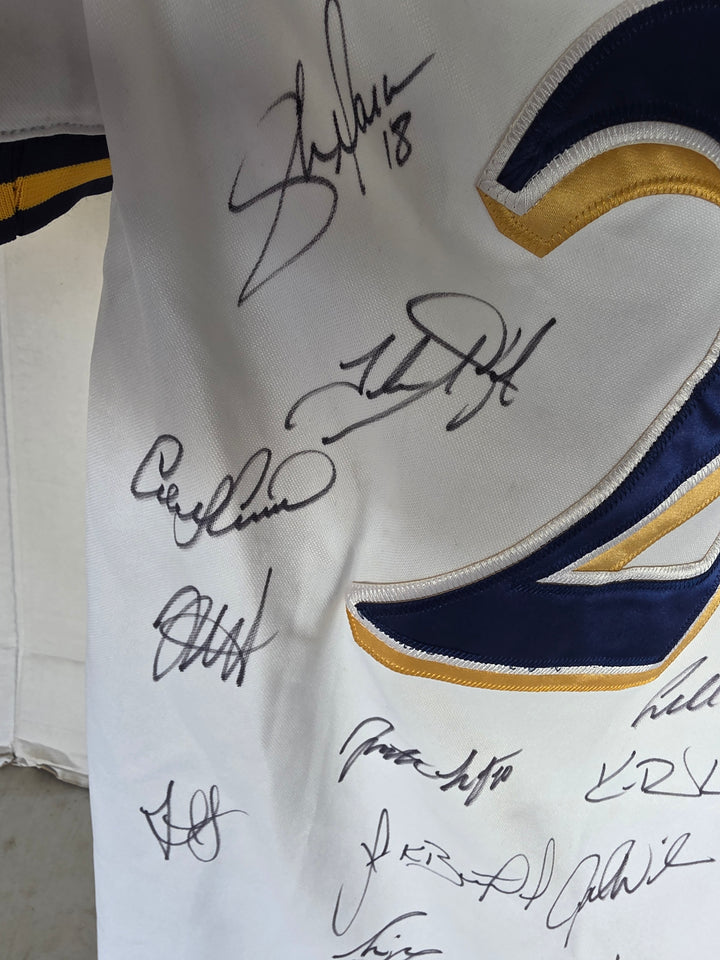 Milwaukee Brewers team signatures close-up 2