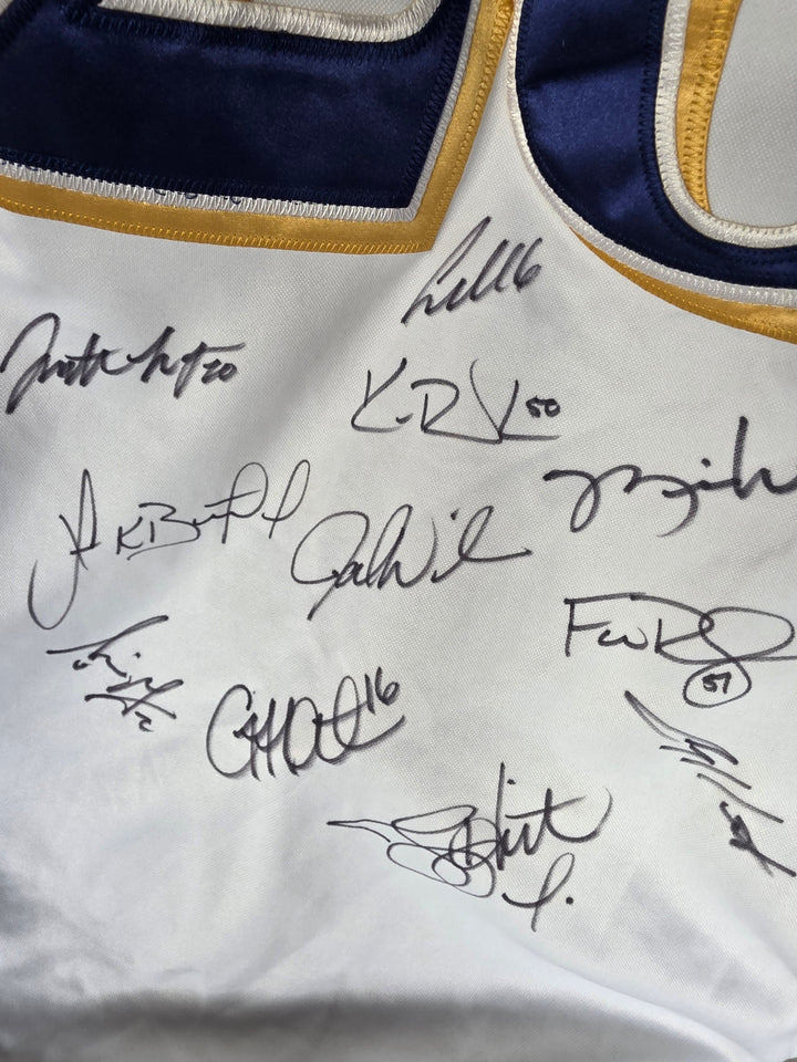 Milwaukee Brewers team signatures close-up 3